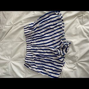 Blue Striped Dressy Flow Shorts - Cotton On